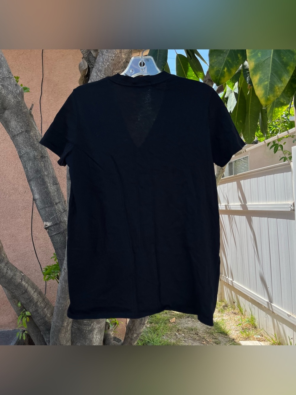 Lacoste Black Classic V-Neck T-Shirt. - Picture 6 of 6